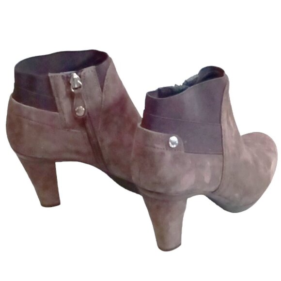 Ladies Geox‎ Respira Size Eu38 Brown Suede Ankle Boots - Picture 4 of 11